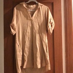 Easy breezy linen shirtdress
